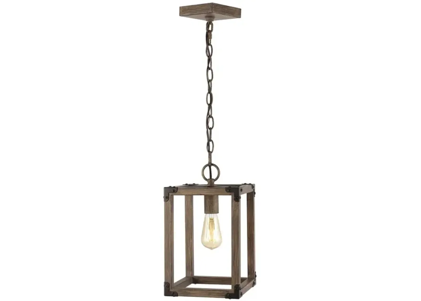 Magnolia Adjustable Iron Rustic Farmhouse LED Pendant