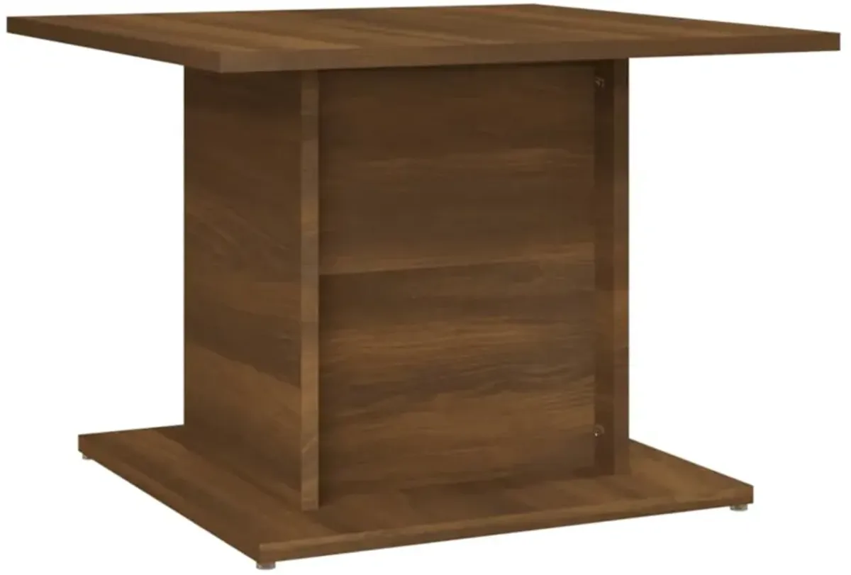 vidaXL Coffee Table Brown Oak 21.9"x21.9"x15.7" Chipboard