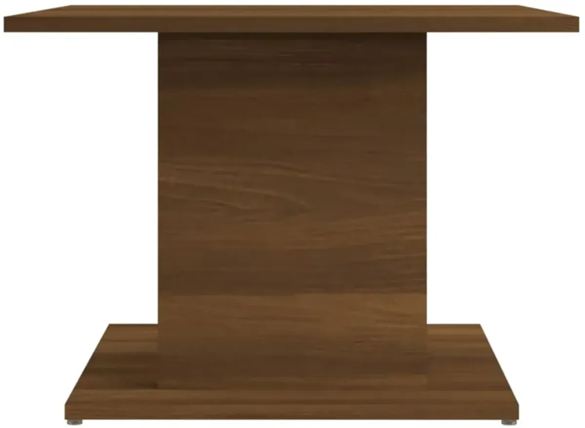 vidaXL Coffee Table Brown Oak 21.9"x21.9"x15.7" Chipboard