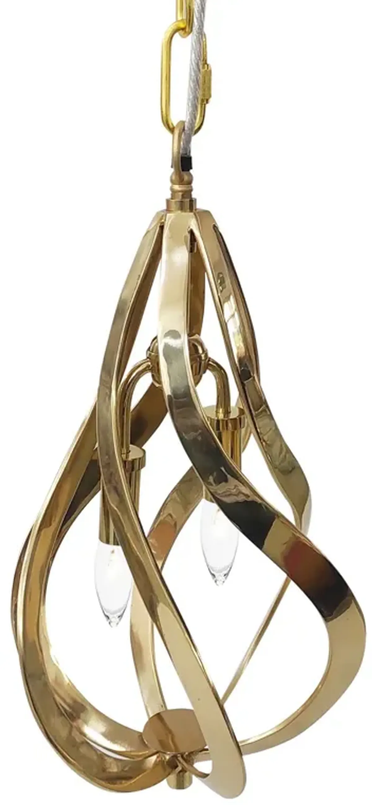 Ribbons of Brass Two-Light Pendant