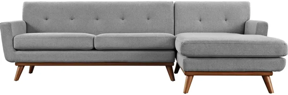 Engage Right-Facing Upholstered Fabric Sectional Sofa