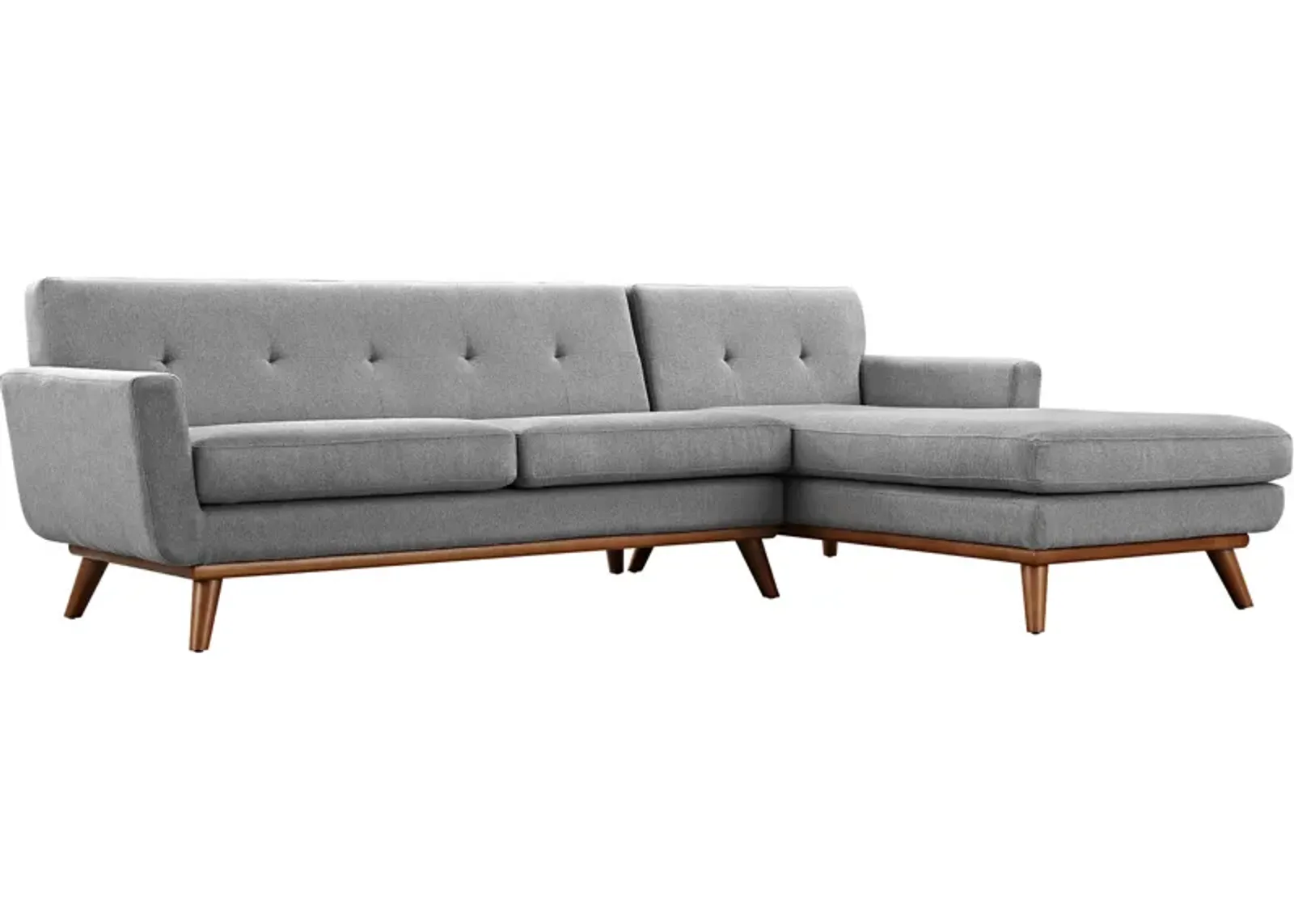 Engage Right-Facing Upholstered Fabric Sectional Sofa