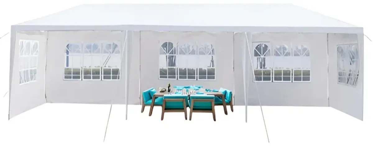 Durable 5-Sided Iron Pergola with PE Cloth and Spiral Pipe Structure