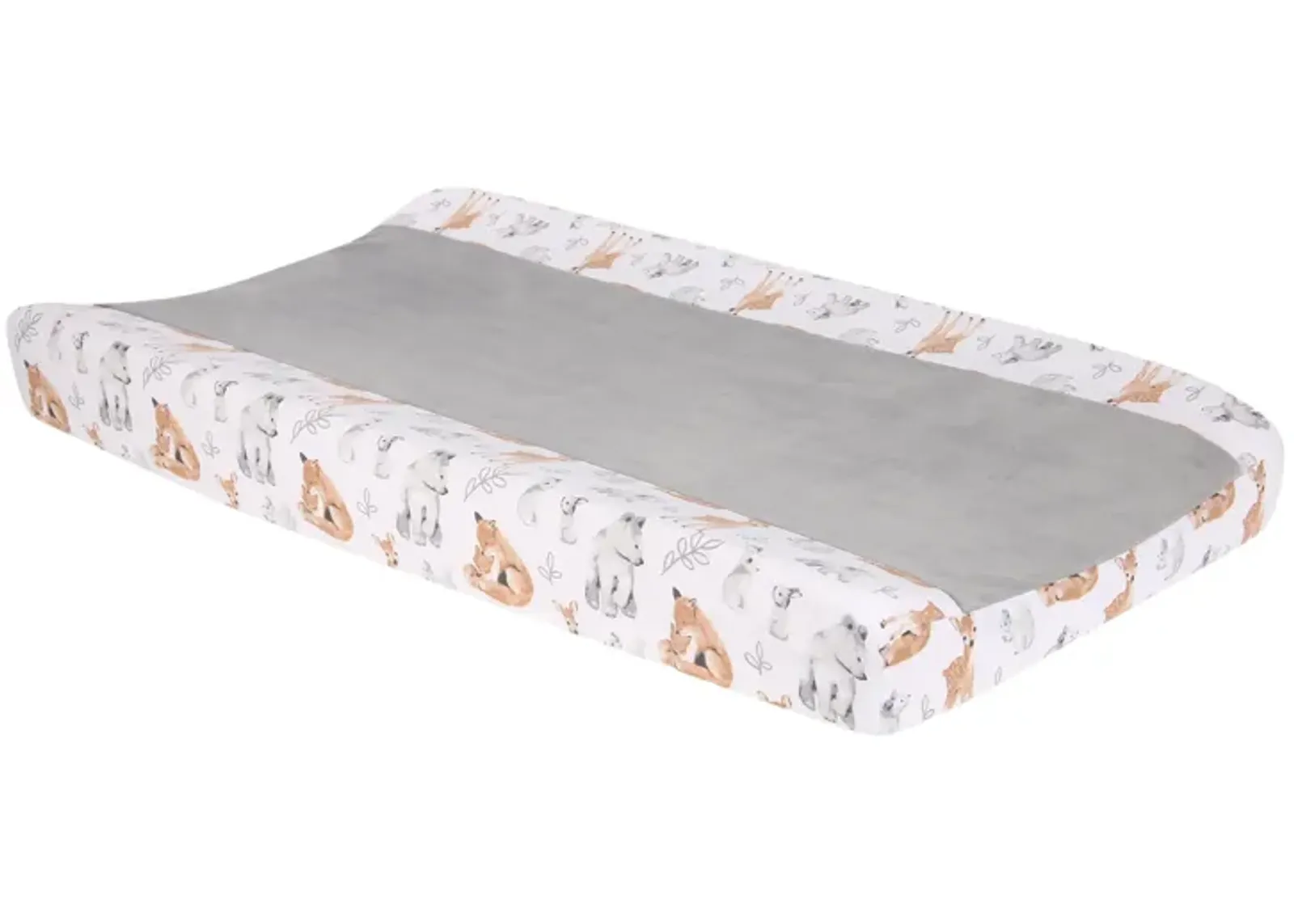 Lambs & Ivy Painted Forest White Minky Changing Pad Cover