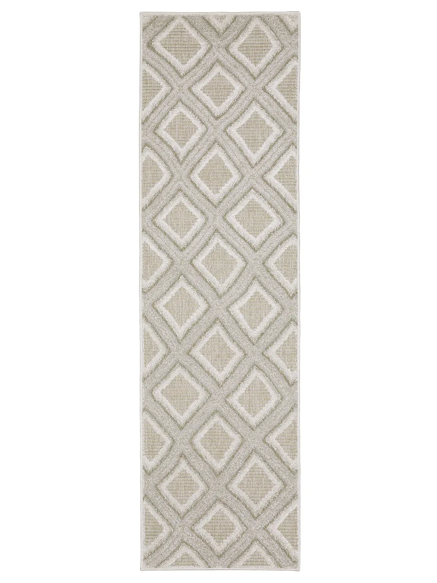 Tangier 2'3" x 7'6" Grey Rug