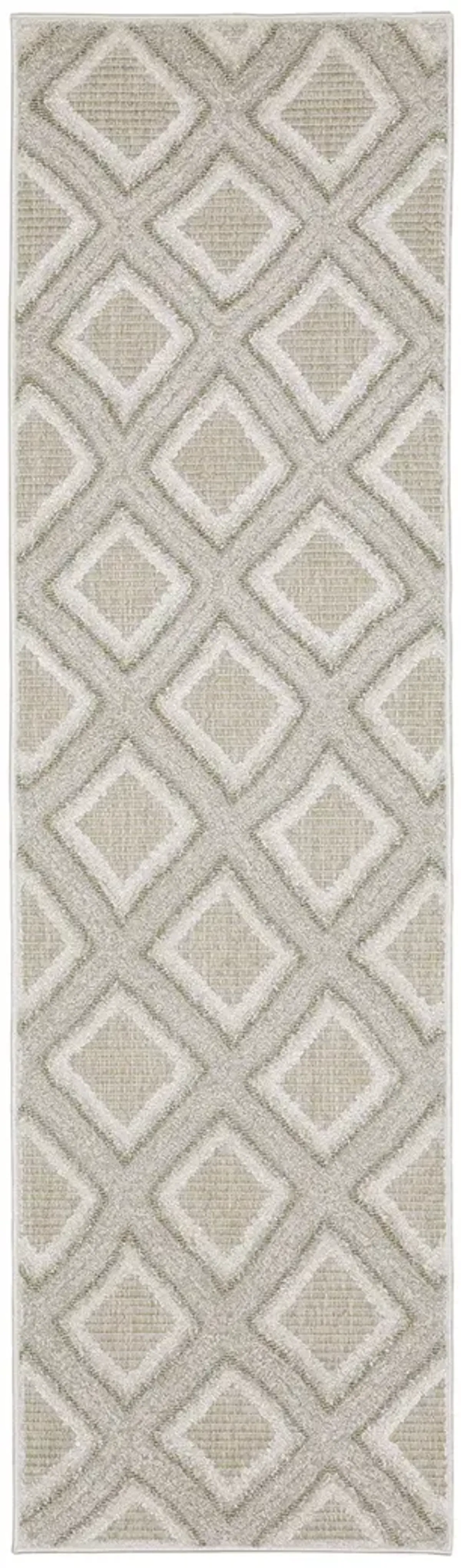 Tangier 2'3" x 7'6" Grey Rug