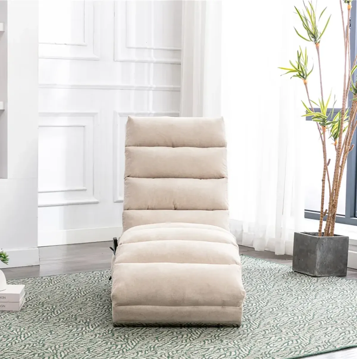 Merax  Linen Massage Chaise Lounge