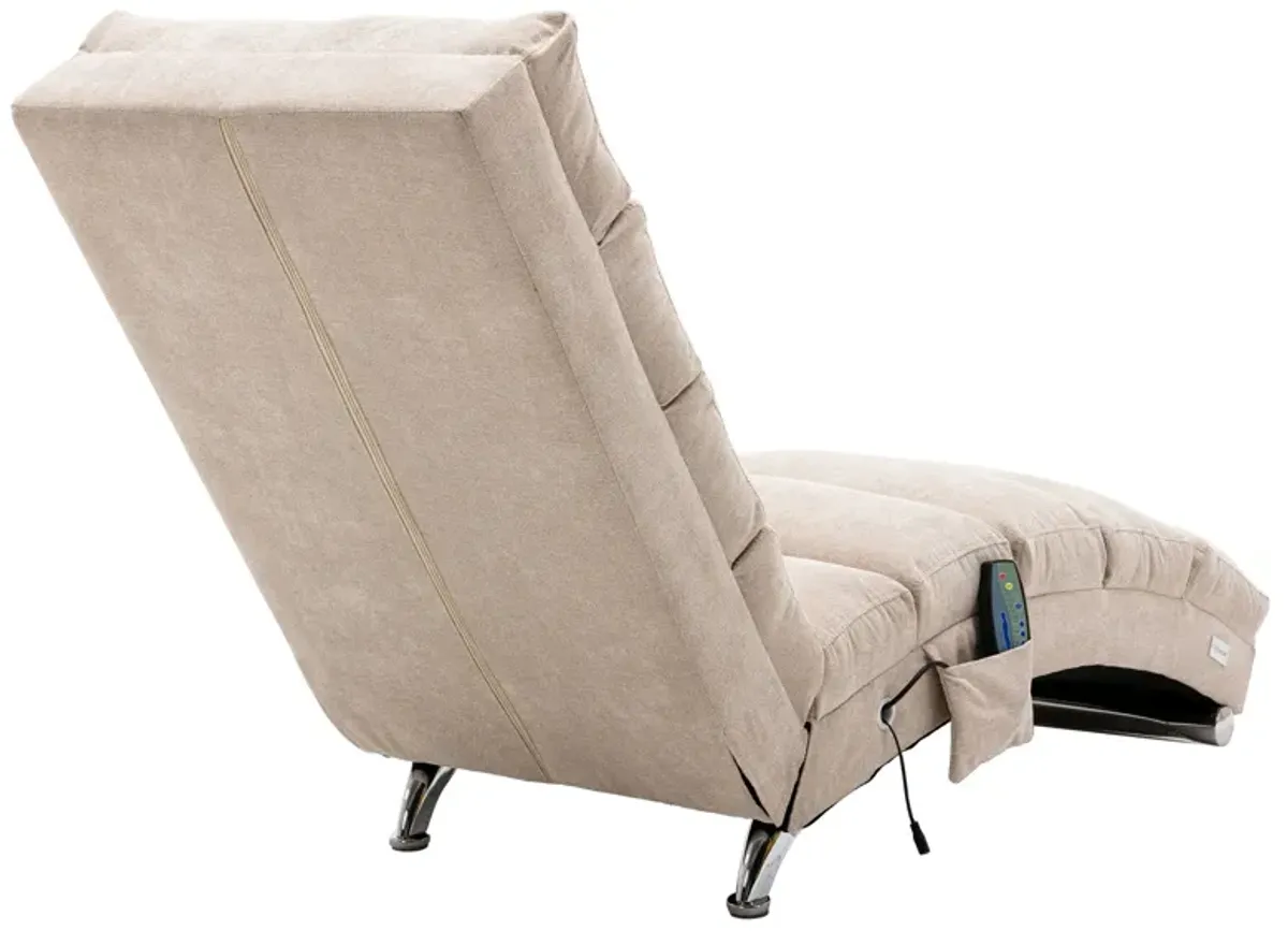 Merax  Linen Massage Chaise Lounge