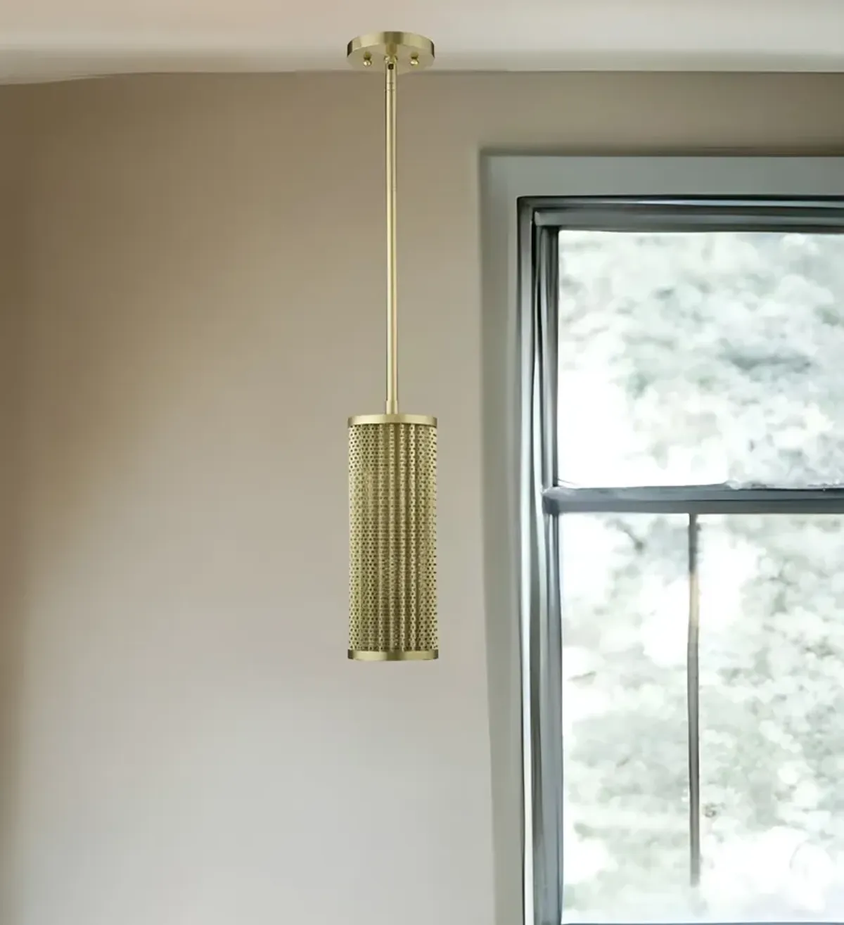 Hivvago Basetti 1-Light Gold Pendant