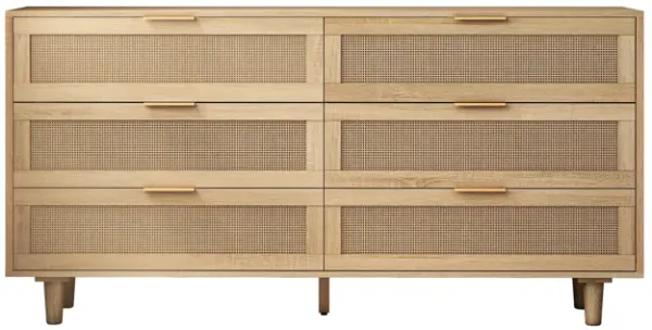 Streamdale Rattan Storage Cabinet with 6 Drawers