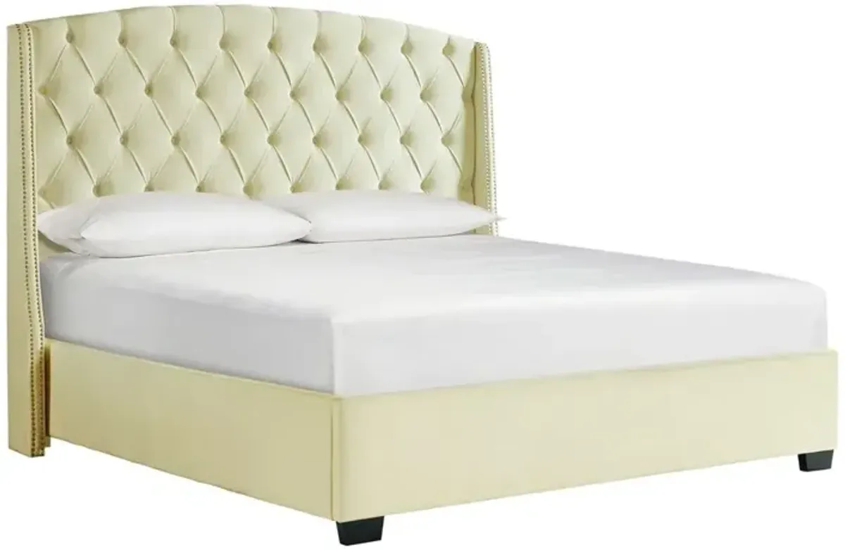 Foster Cream King Bed