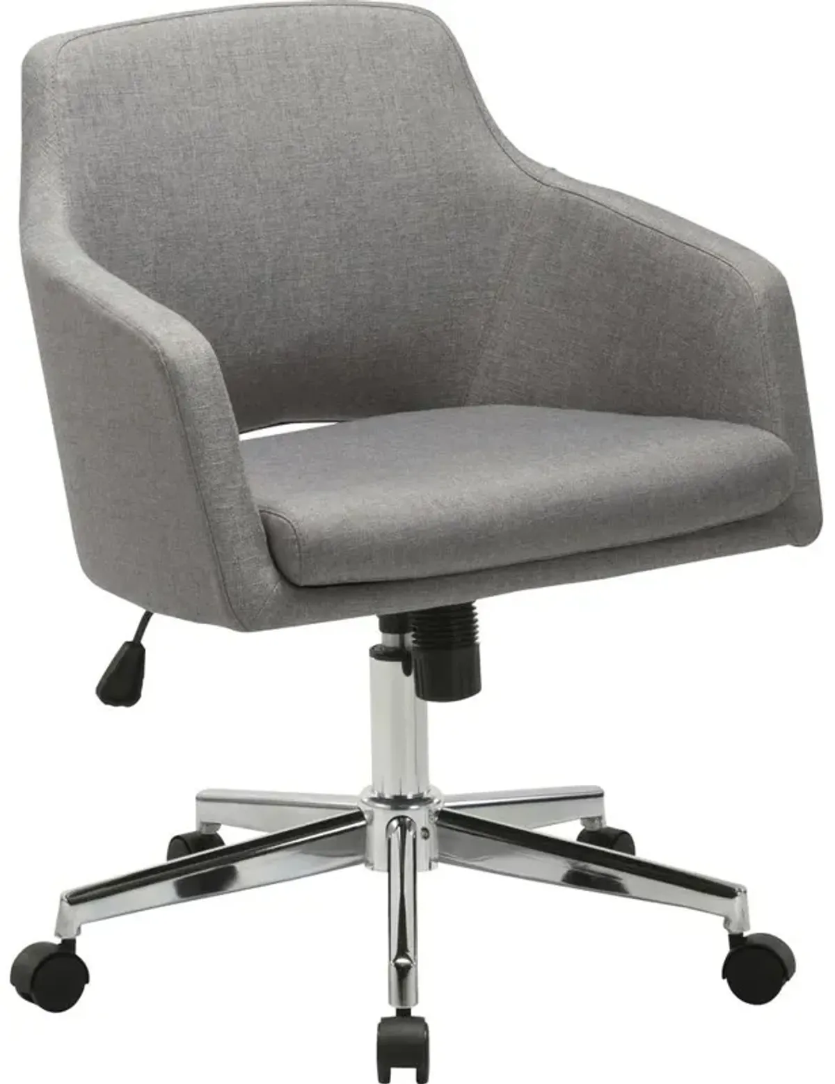 Lorell Mid-century Modern Low-back Task Chair - 24.6 x 24.6 x 34.9