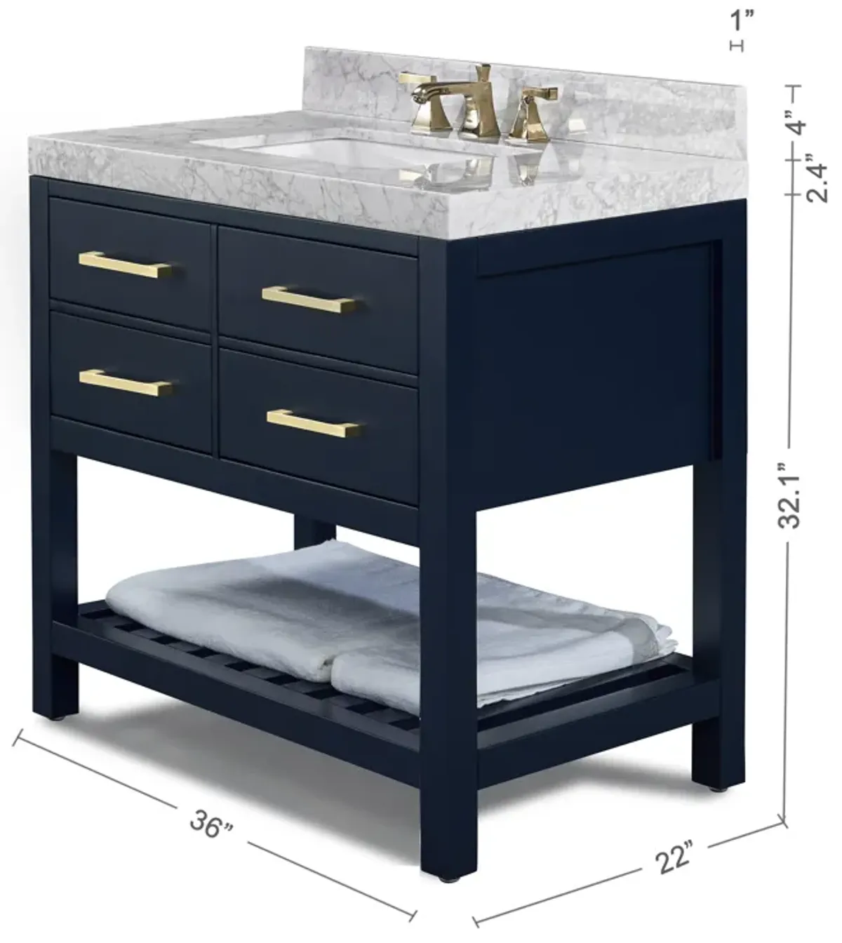 Elizabeth 36 in. Bath Vanity Set