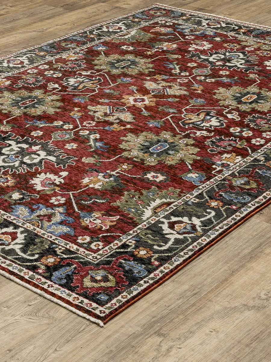 Hastings 3'10" x 5'5" Red Rug