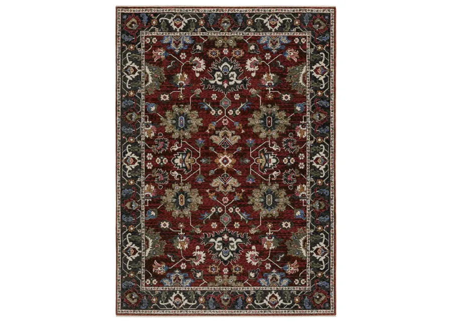 Hastings 3'10" x 5'5" Red Rug