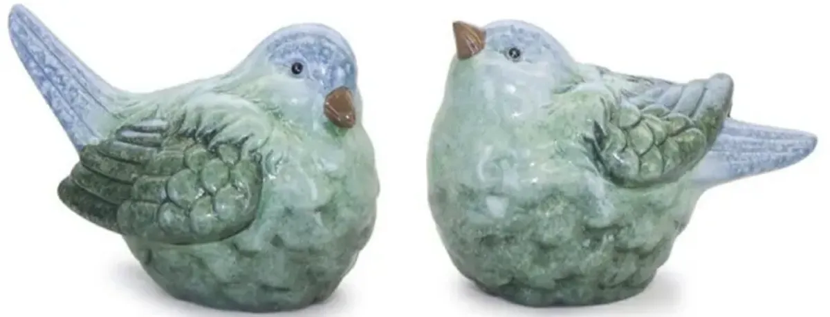 Bird Decorative Figurine  Garden or Home Decor Accent (Set of 2)