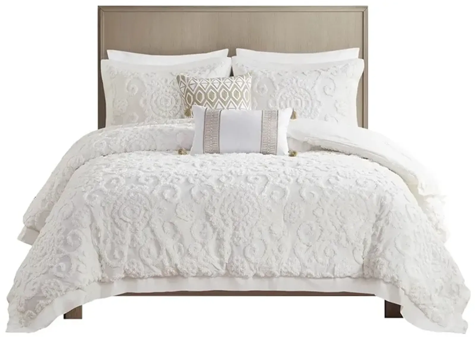 Gracie Mills Lito Chenille Cotton Comforter Mini Set