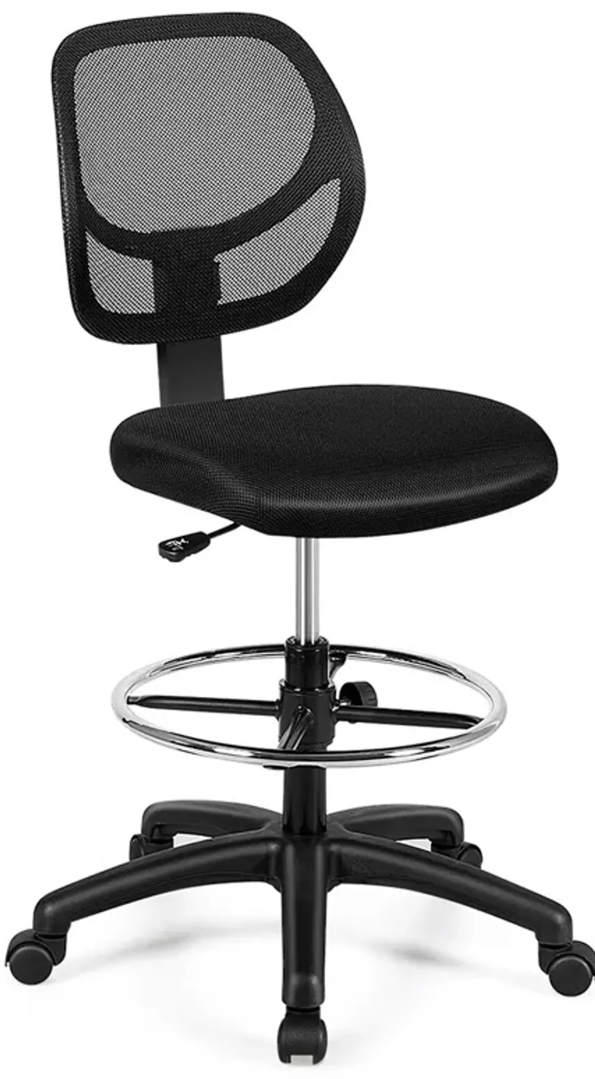 Adjustable Height Mid Back Mesh Drafting Office Chair