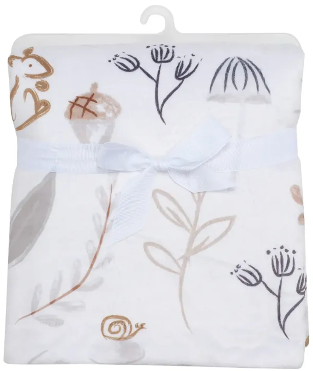 Lambs & Ivy Treetop Fox Woodland/Forest Minky/Faux Shearling Fleece Baby Blanket