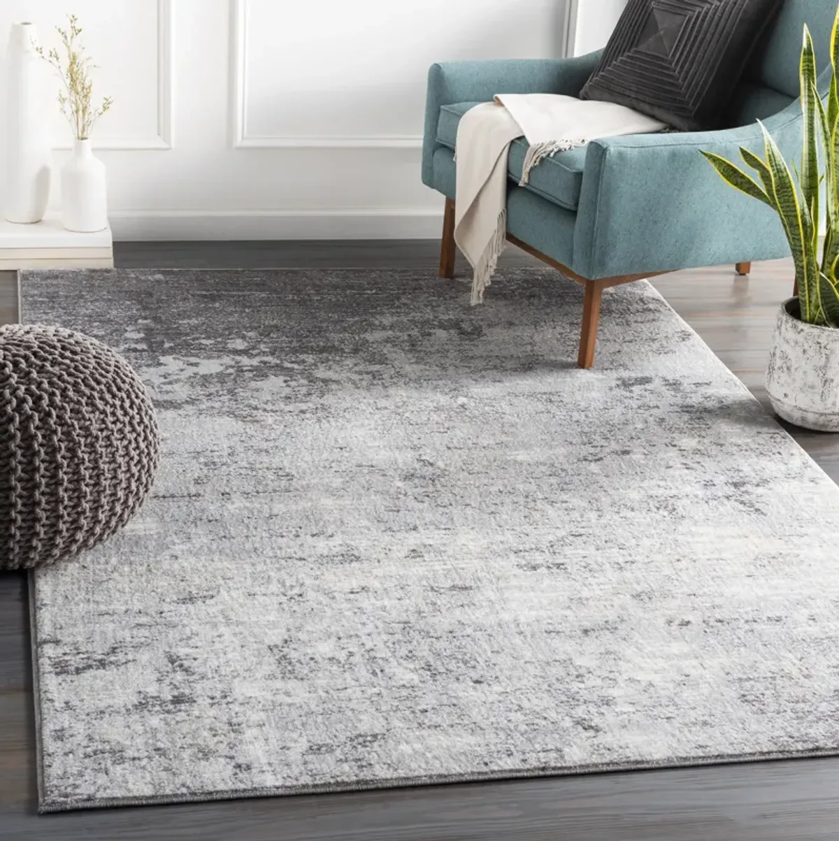 Wanderlust WNL-2310 6'7' Round Gray Rug