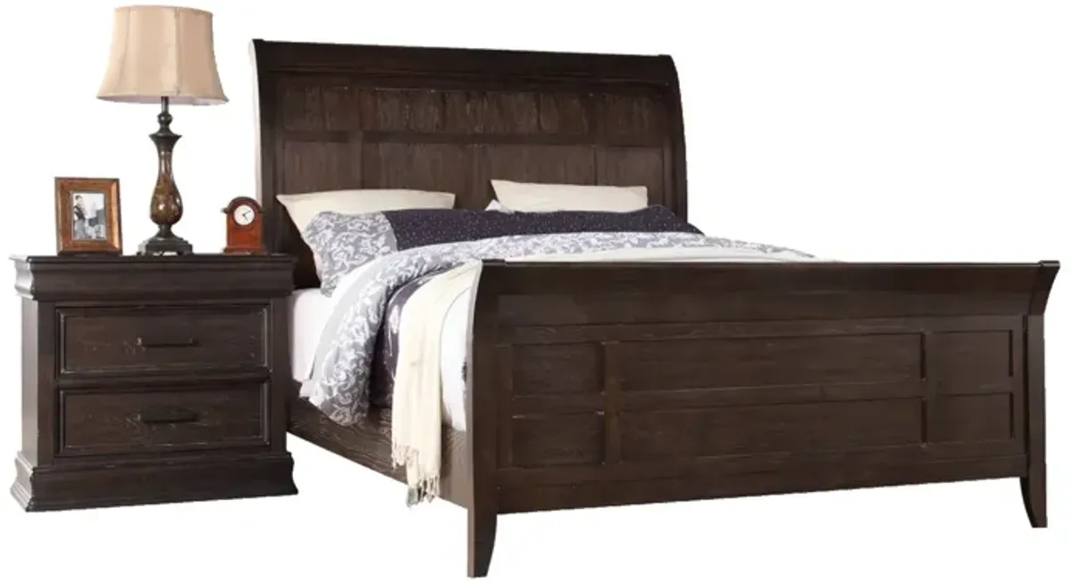 Xcalibur Sleigh Queen Bed