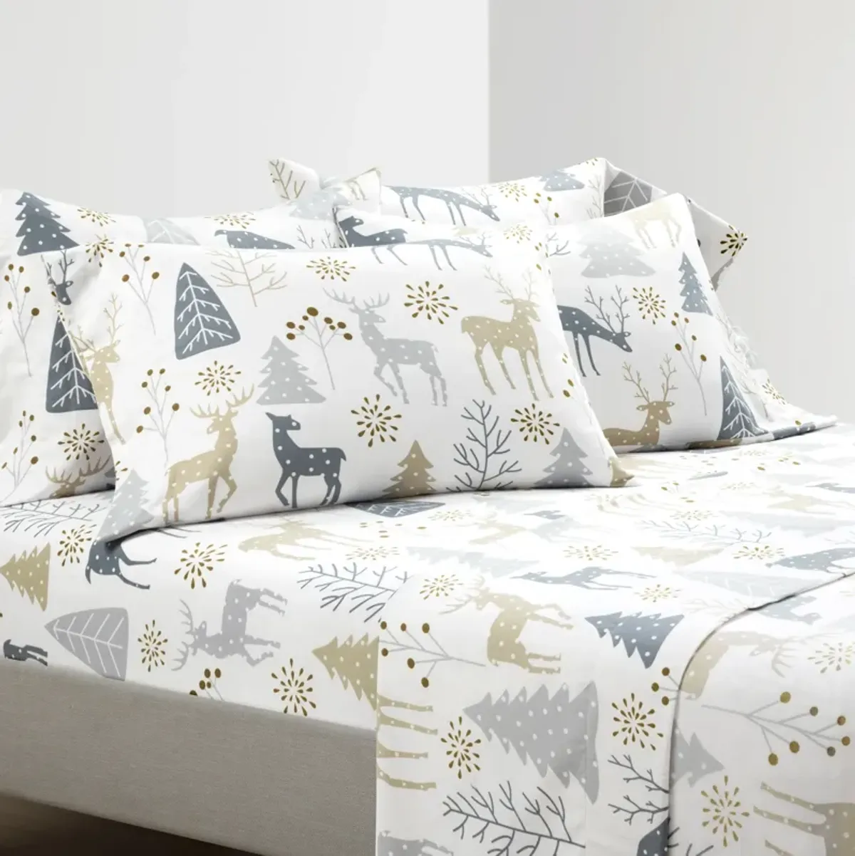 Wonderland Soft Flannel Sheet Set  6Pc