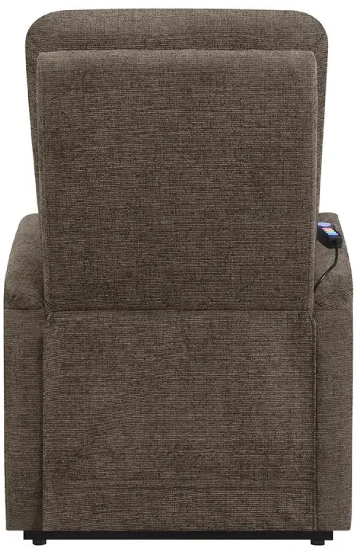 Coaster Co. of America Henrietta Power Lift Recliner with Storage Pocket Brown