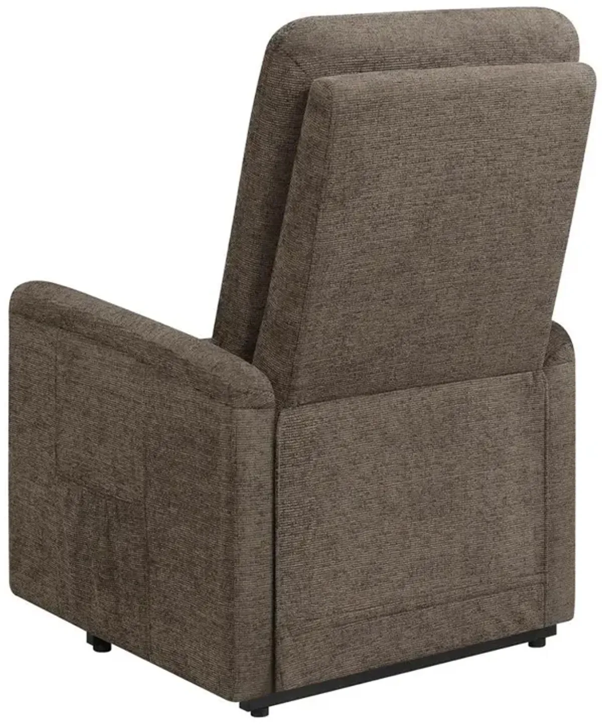 Coaster Co. of America Henrietta Power Lift Recliner with Storage Pocket Brown