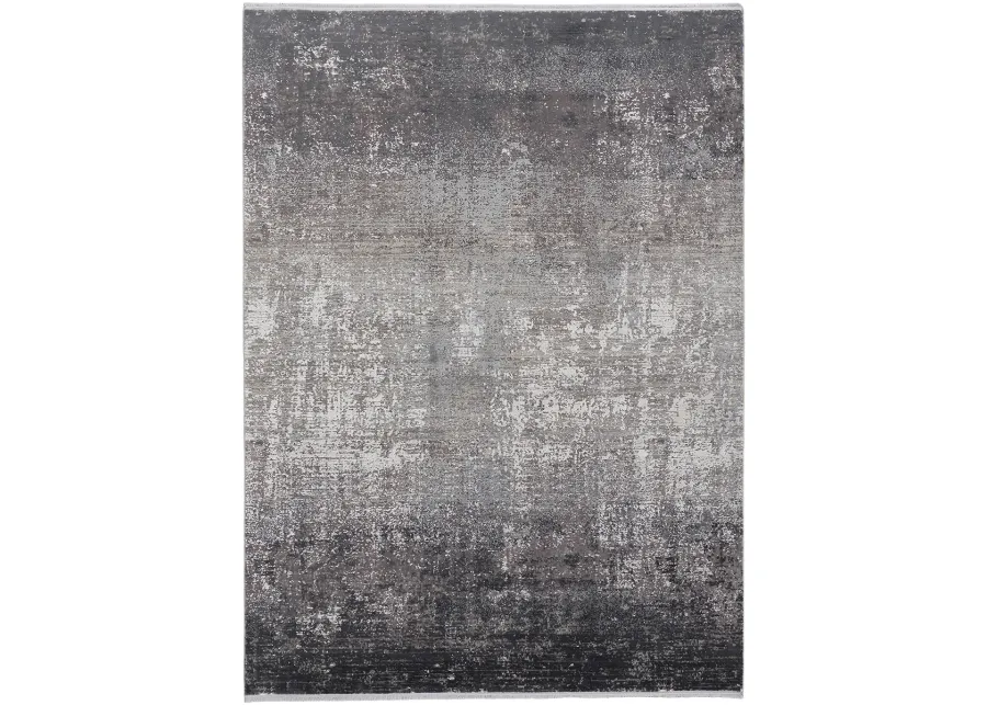 Cadiz 39FWF Gray/Black/Silver 3'1" x 10' Rug