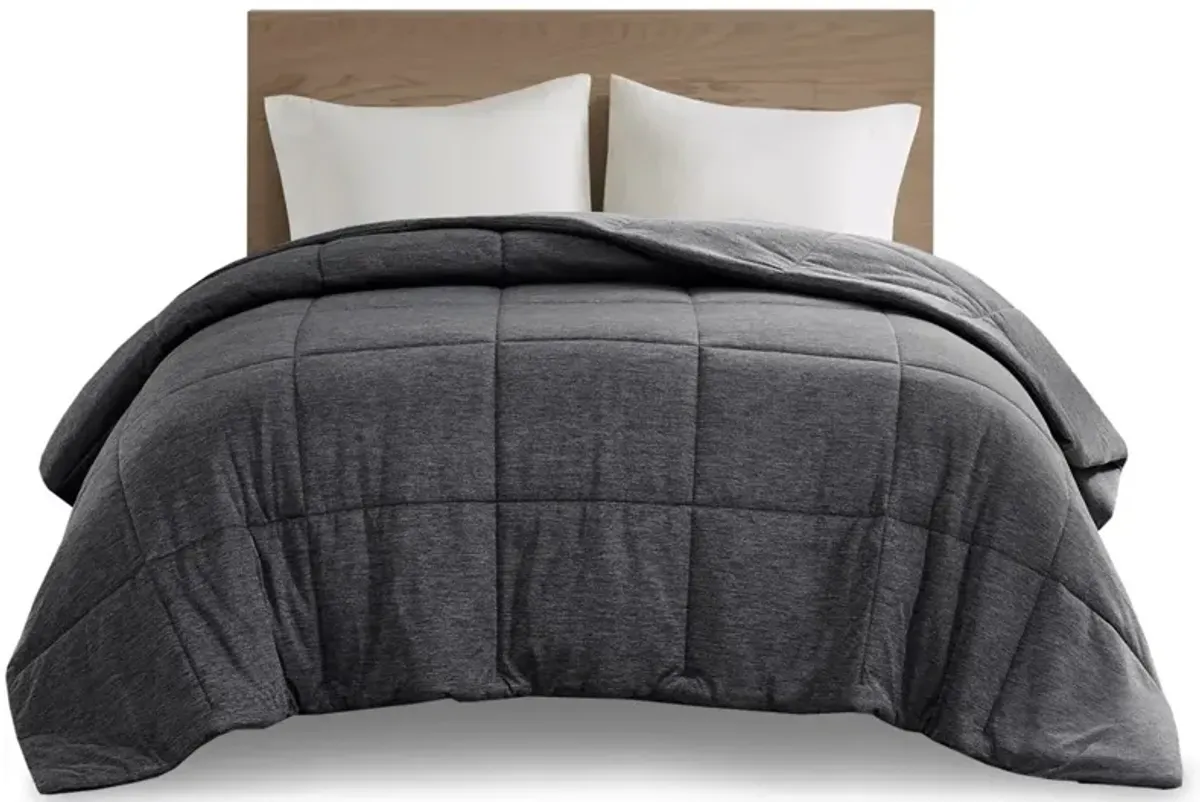 Gracie Mills Heathered Jersey Knit Down Alternative Comforter