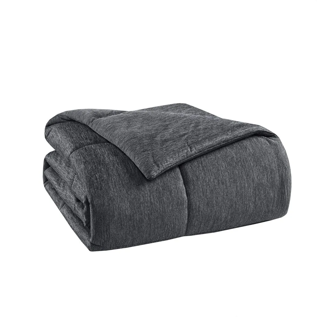 Gracie Mills Heathered Jersey Knit Down Alternative Comforter