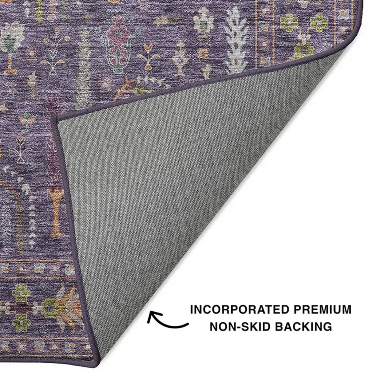 Hatay HY5 Eggplant 2'3" x 7'6" Rug