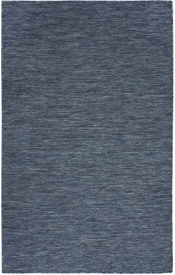 Washable Solutions WSL01 Navy/Blue 5' x 7' Rug