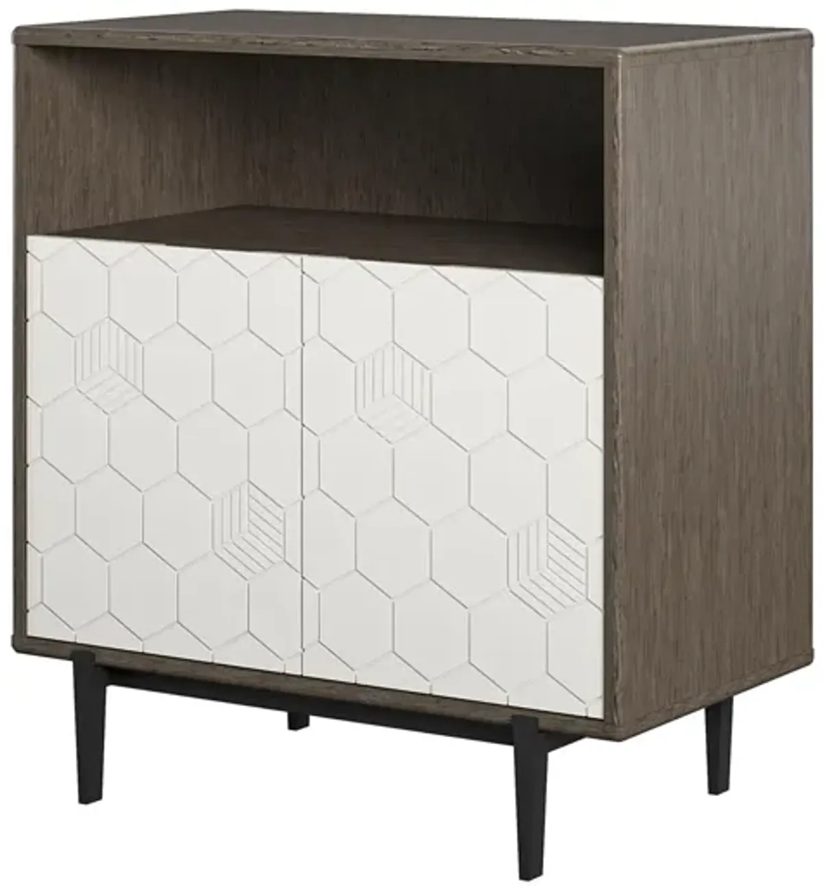 Olivia Storage Cabinet, Gray Oak