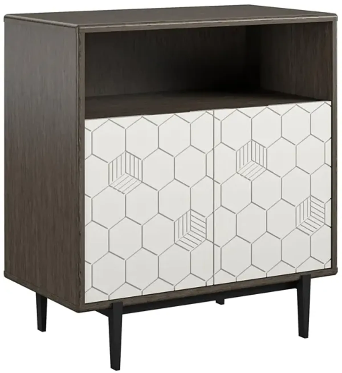 Olivia Storage Cabinet, Gray Oak