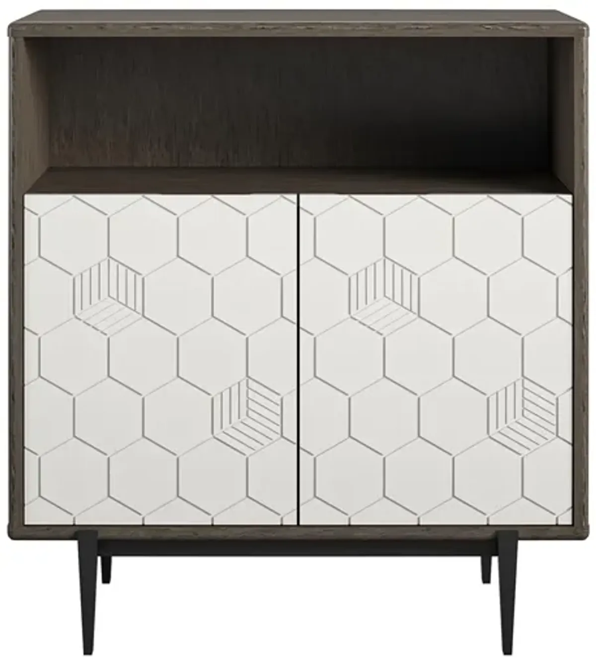 Olivia Storage Cabinet, Gray Oak