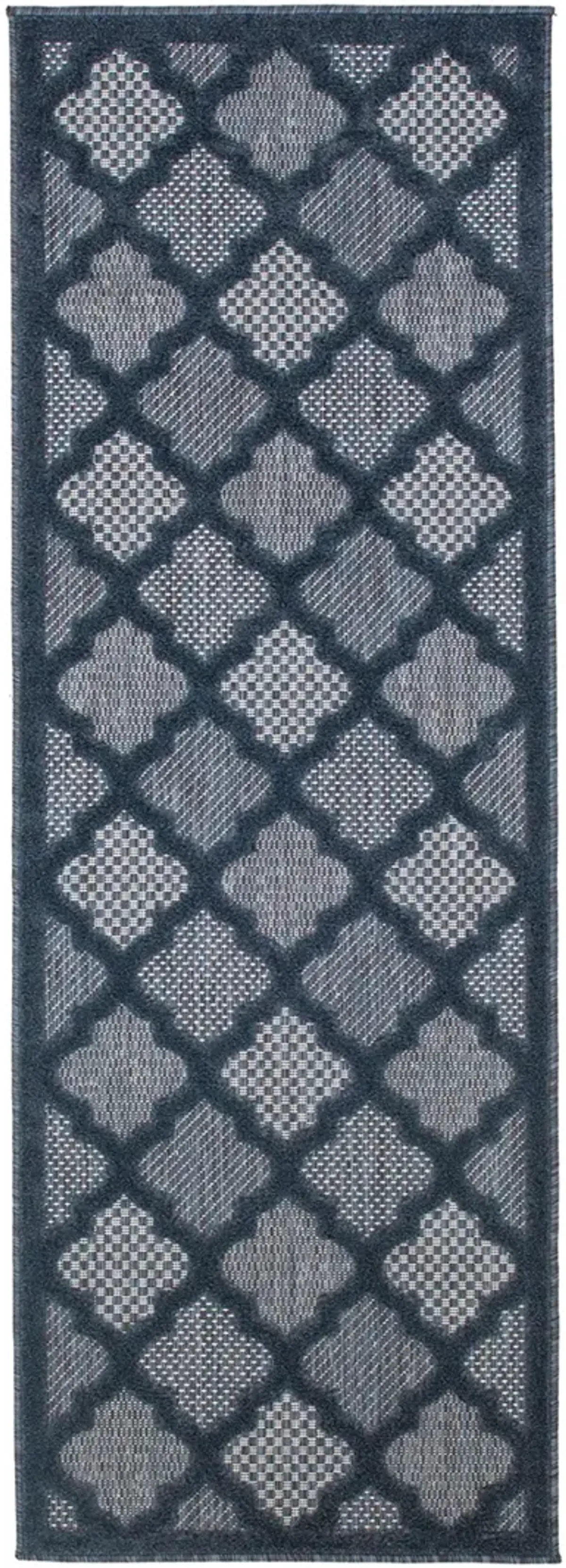 Easy Care NES01 Navy/Blue 2' x 6' Rug