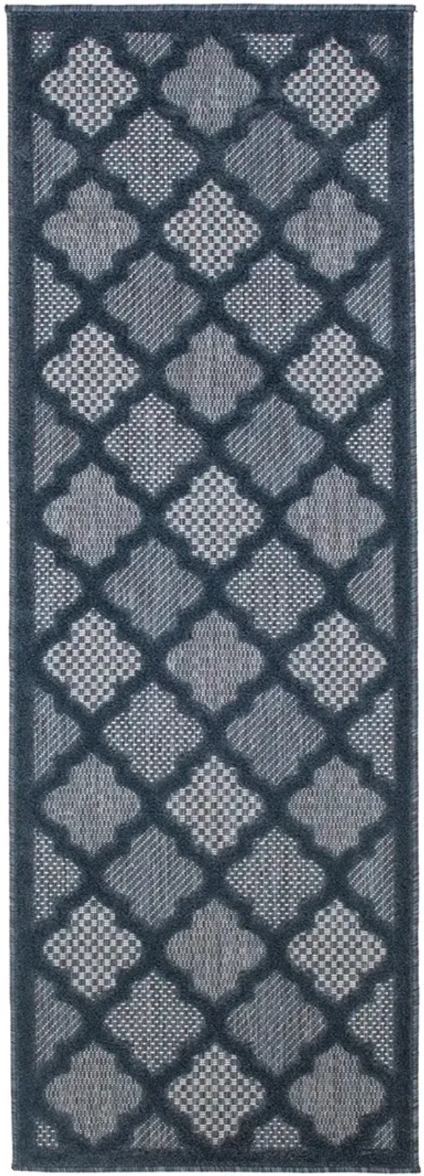 Easy Care NES01 Navy/Blue 2' x 6' Rug