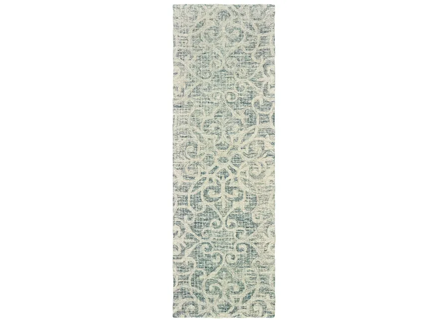 Tallavera 2'6" x 8' Grey Rug