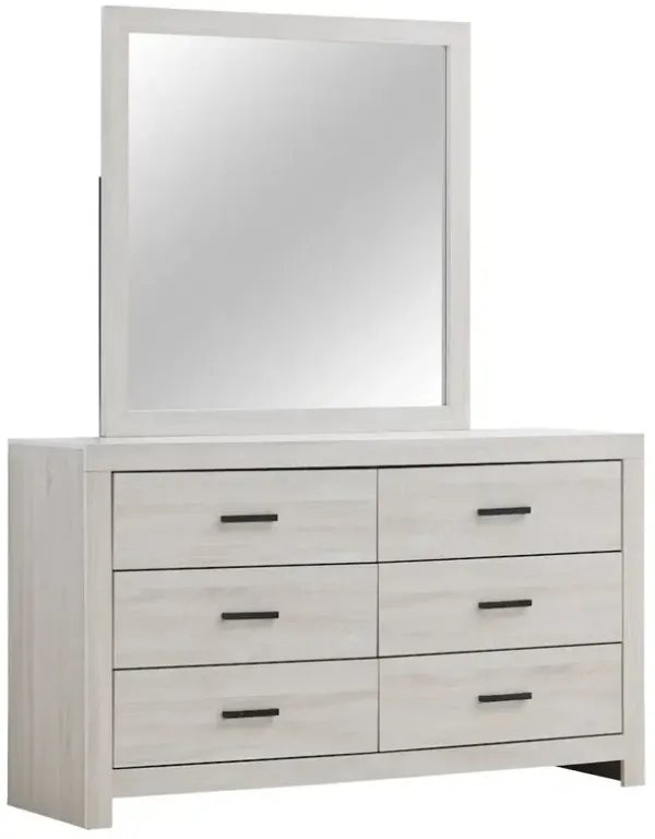 Coaster Co. of America Brantford 6-drawer Dresser with Mirror Coastal White