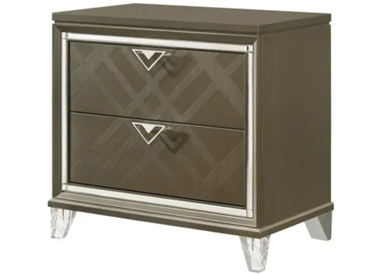 Skylar Nightstand, Dark Champagne