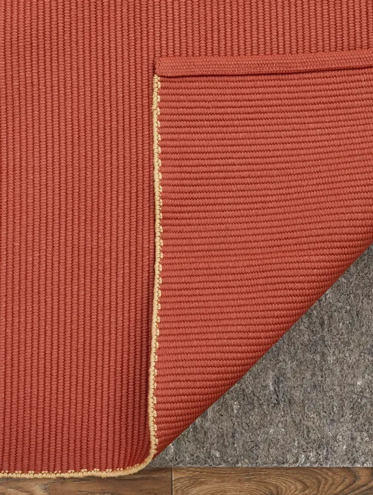 Theo 0827F 10' x 14' Red/Tan Rug