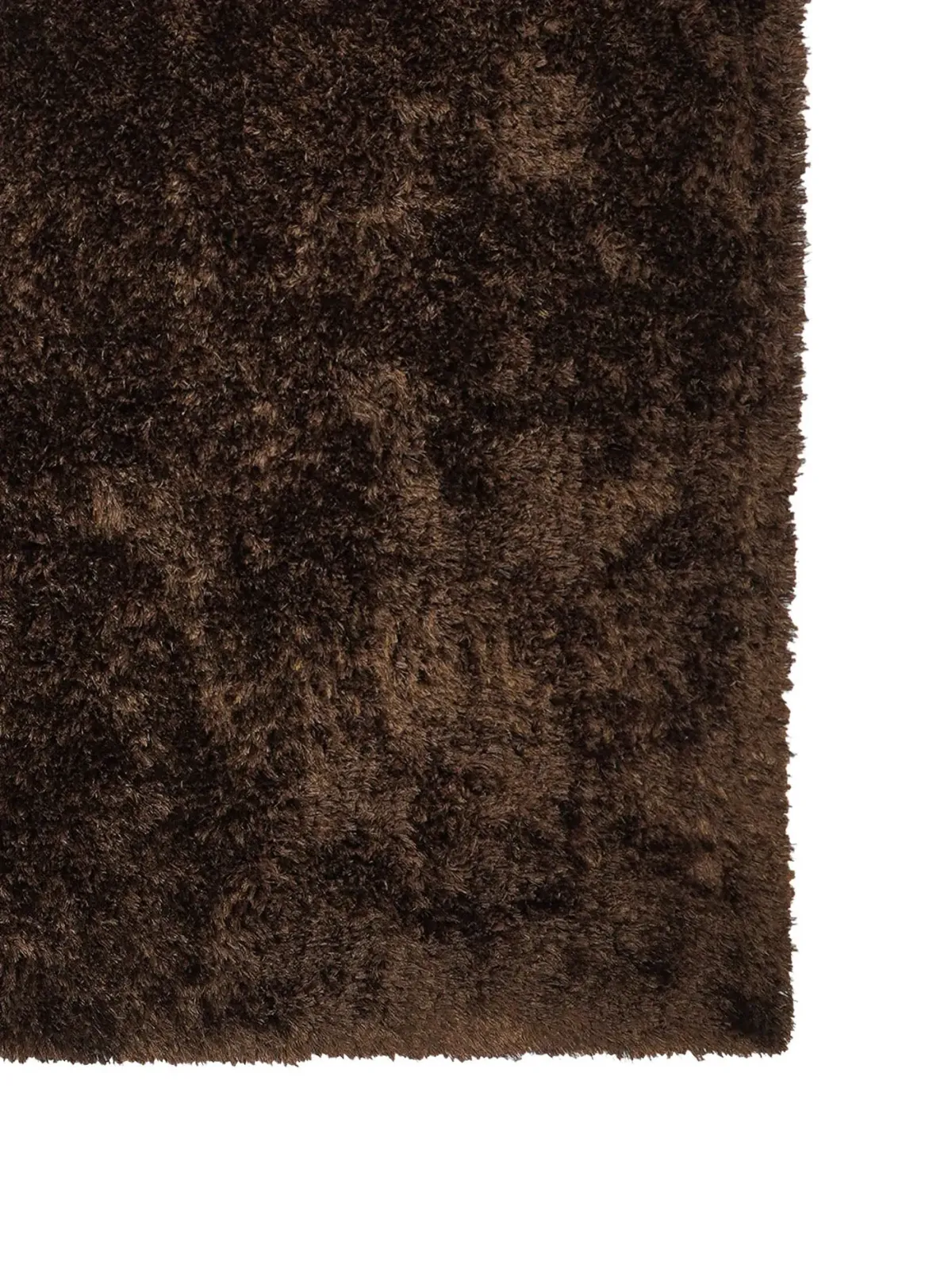 RUGSOTIC CARPETS HAND TUFTED SHAG POLYESTER ECO-FRIENDLY AREA RUGS  - 5'x8', Rectangle, Brown, Solid Plain Design, High Pile Thick Handmade Anti Skid Area Rugs for Living Room, Bed Room K00111