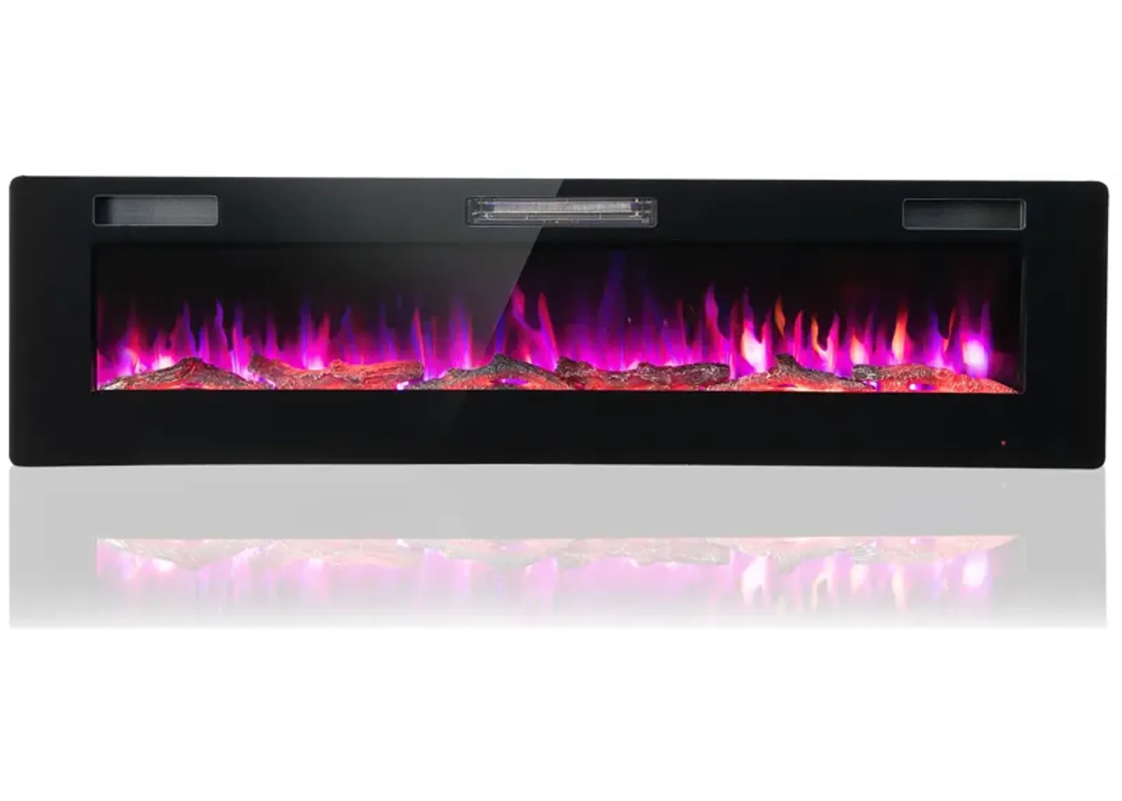 60-Inch Ultra-Thin Electric Fireplace with Remote Control and Timer Function for Modern Homes