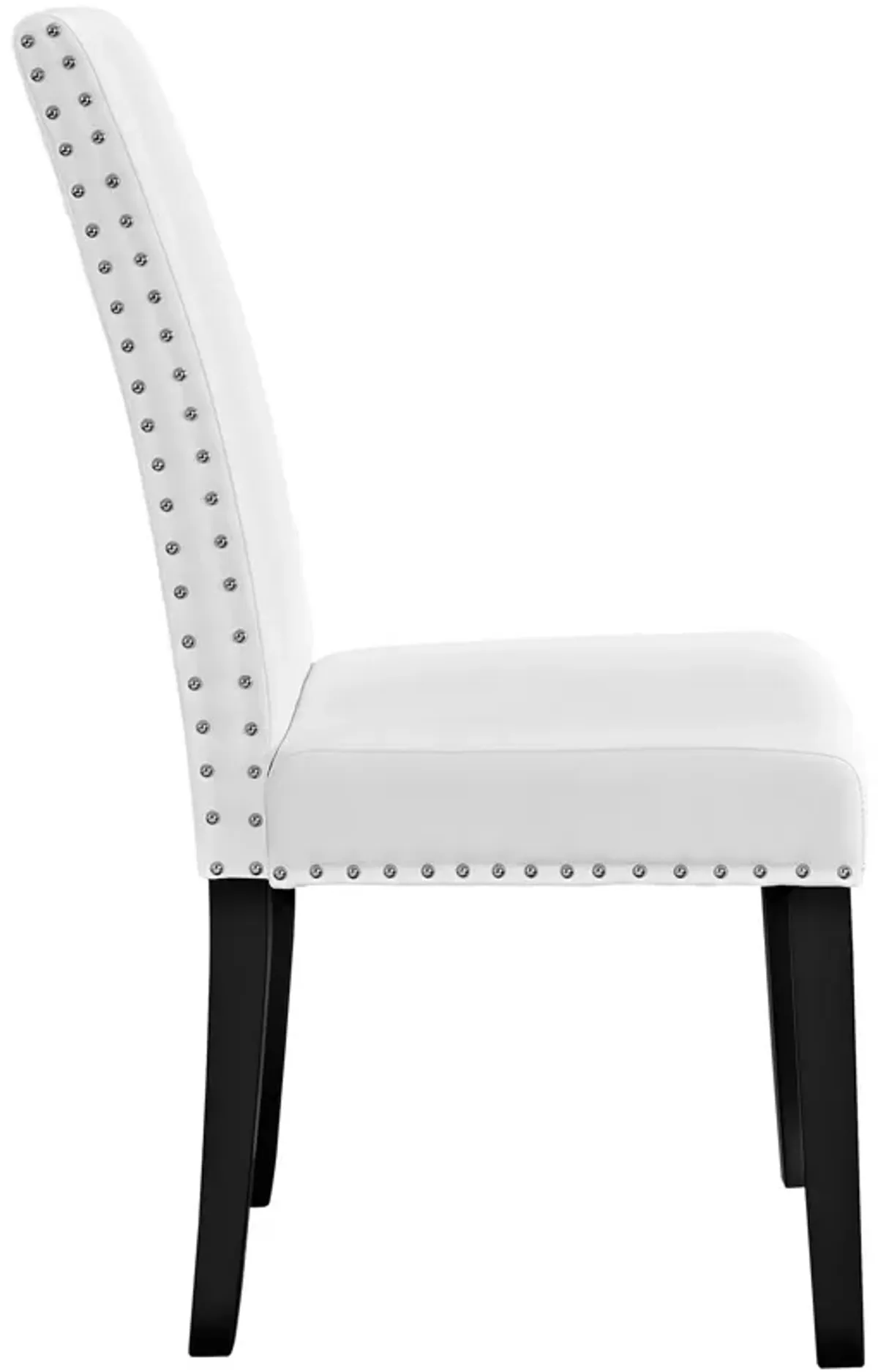 Parcel Dining Vinyl Side Chair-Benzara