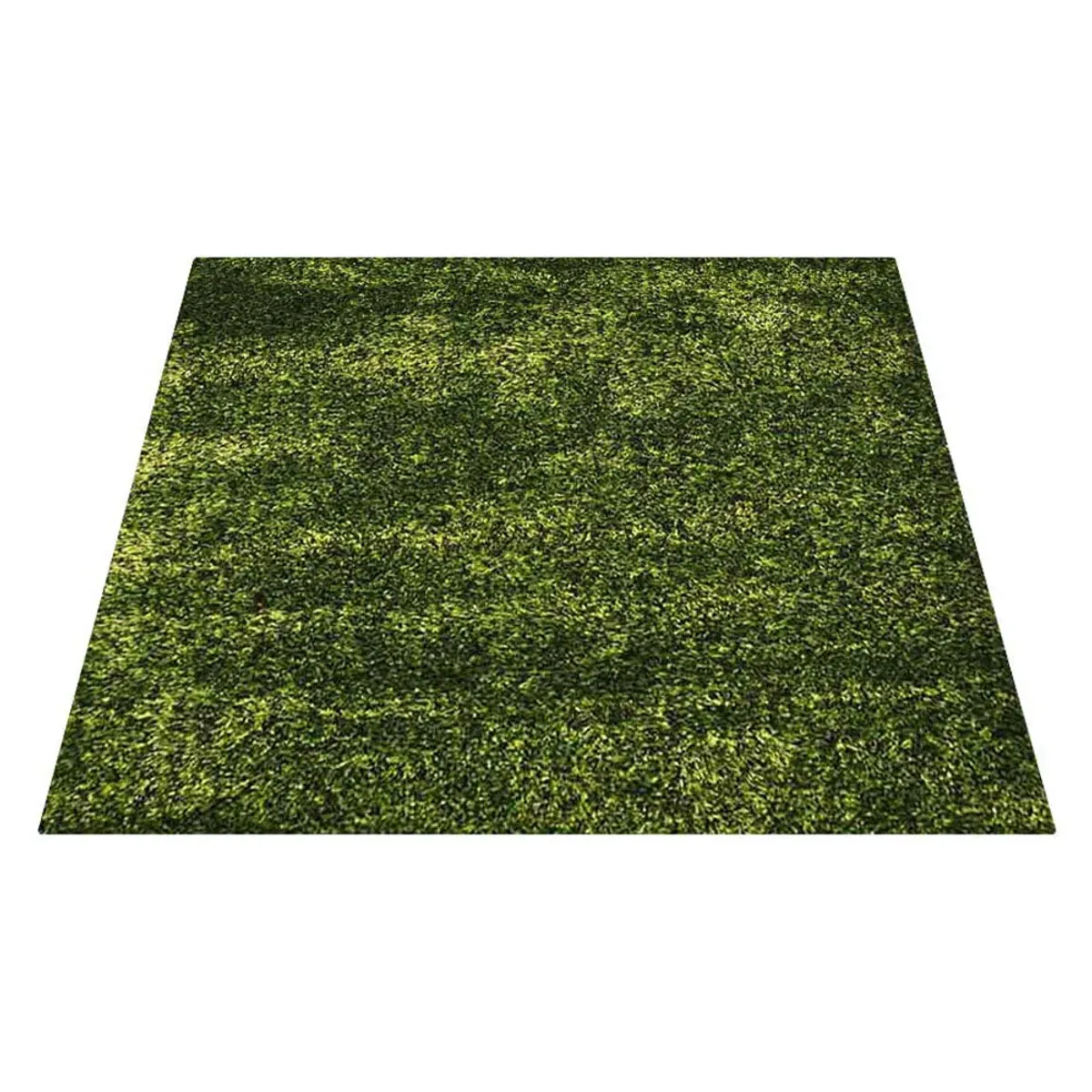 RUGSOTIC CARPETS HAND TUFTED SHAG POLYESTER ECO-FRIENDLY AREA RUGS  - 6'x6', Square, Green, Solid Plain Design, High Pile Thick Handmade Anti Skid Area Rugs for Living Room, Bed Room K00108