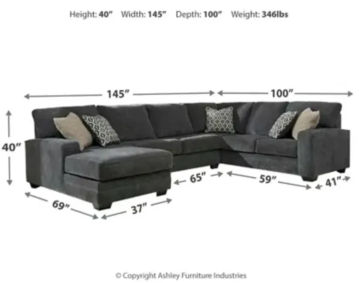 Tracling 3-Piece Sectional with Left Arm Facing Chaise