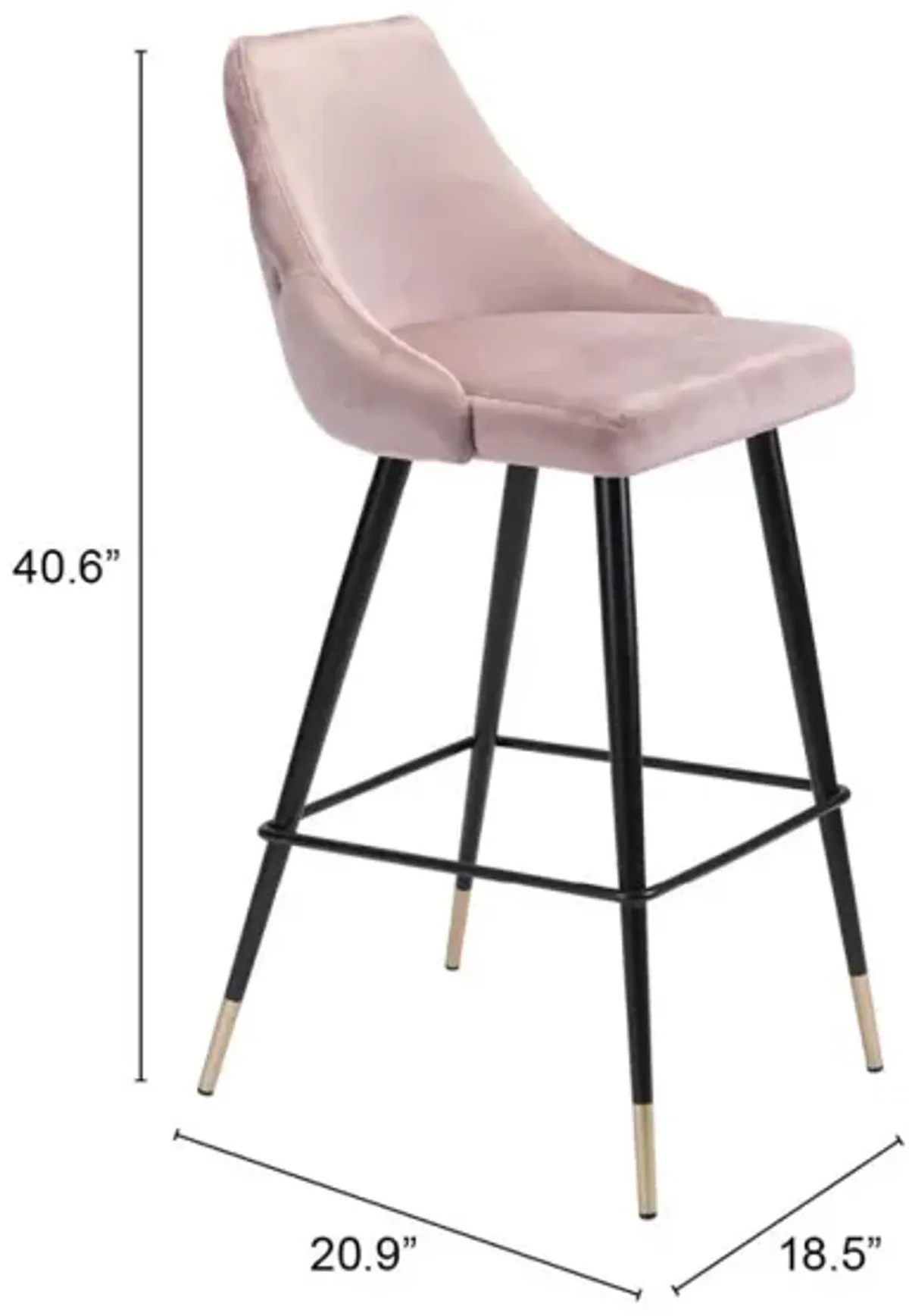 Piccolo Barstool Pink