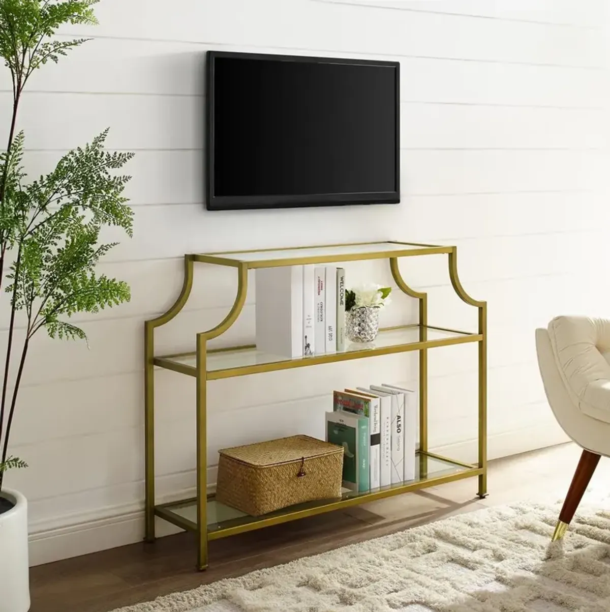 Aimee Console Table Soft Gold