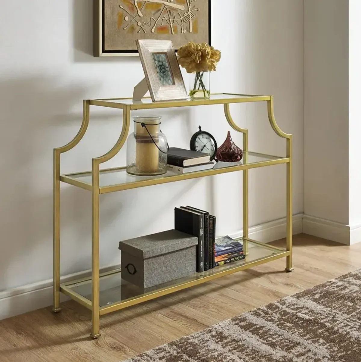 Aimee Console Table Soft Gold